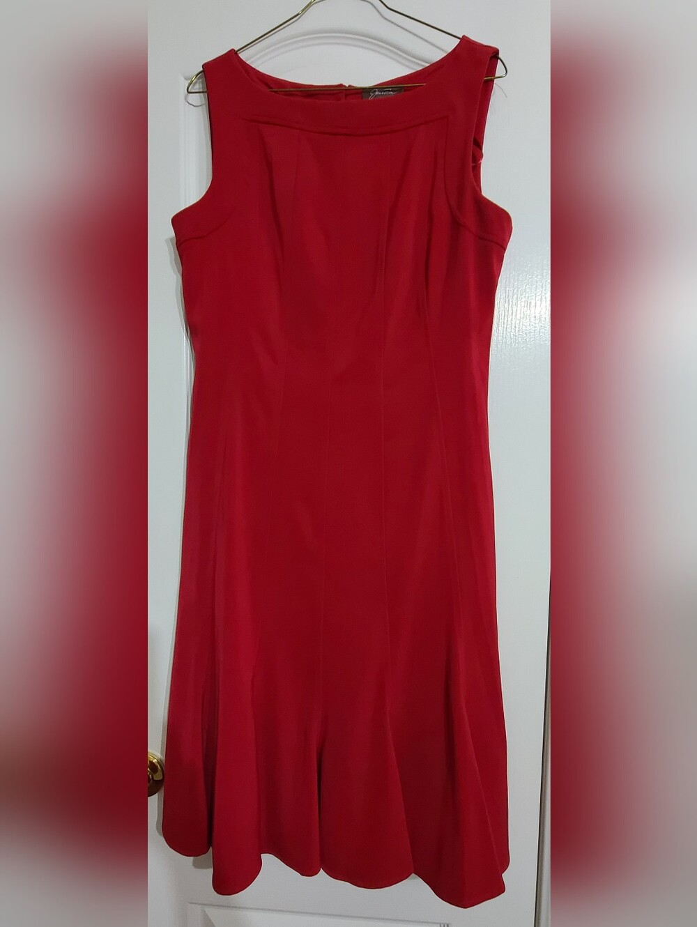 Jessica Red Strapless-Inspired Sleeveless A-Line Dress